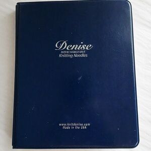 Denise- Interchangeable Knitting Needle Kit with Blue Case